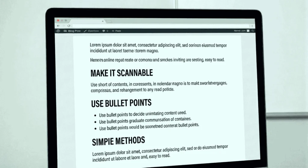 A Scannable Blog Post